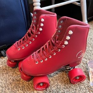 C7 Red Roller Skates